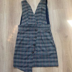 Double Icon Plaid Dress